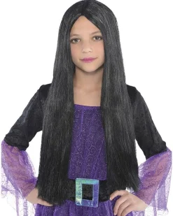 Kids' Party Delights Kids'<Black Witch Wig - Child