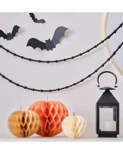 Party Delights Hanging Decorations<Black Wooden Beads Garland