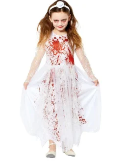 Kids' Party Delights Kids'<Bloody Bride Dress - Child And Teen Costume