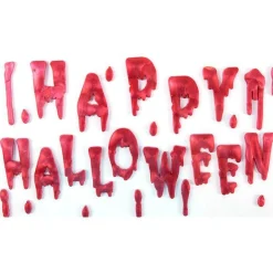 Party Delights Window & Door Decorations<Bloody Happy Halloween Gel Window Cling
