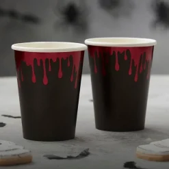 Party Delights Tableware<Bloody Paper Cups - 266Ml (8Pk)
