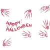 Party Delights Hanging Decorations<Bloody Skeleton Hand Prints