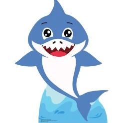 Blue Baby Shark Cardboard Cutout - 93Cm X 72Cm<Party Delights Hot