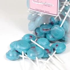 Blue Bubblegum Flavour Lollipops X90<Party Delights New
