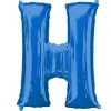 Blue Letter H Air Filled Balloon - 16" Foil<Party Delights Discount