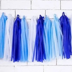 Blue Mix Tassel Garland Decoration - 1.5M<Party Delights New