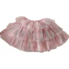 Party Delights Costume Accessories<Blush & Silver Tiered Tutu - 5-7 Years