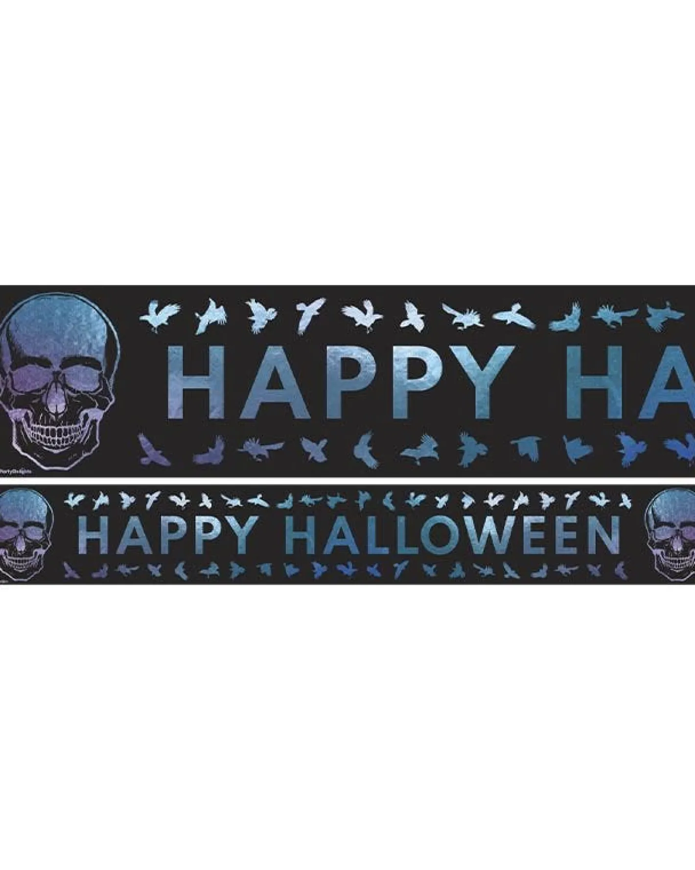 Bone Shine Fever Paper Banners - 1M<Party Delights Online