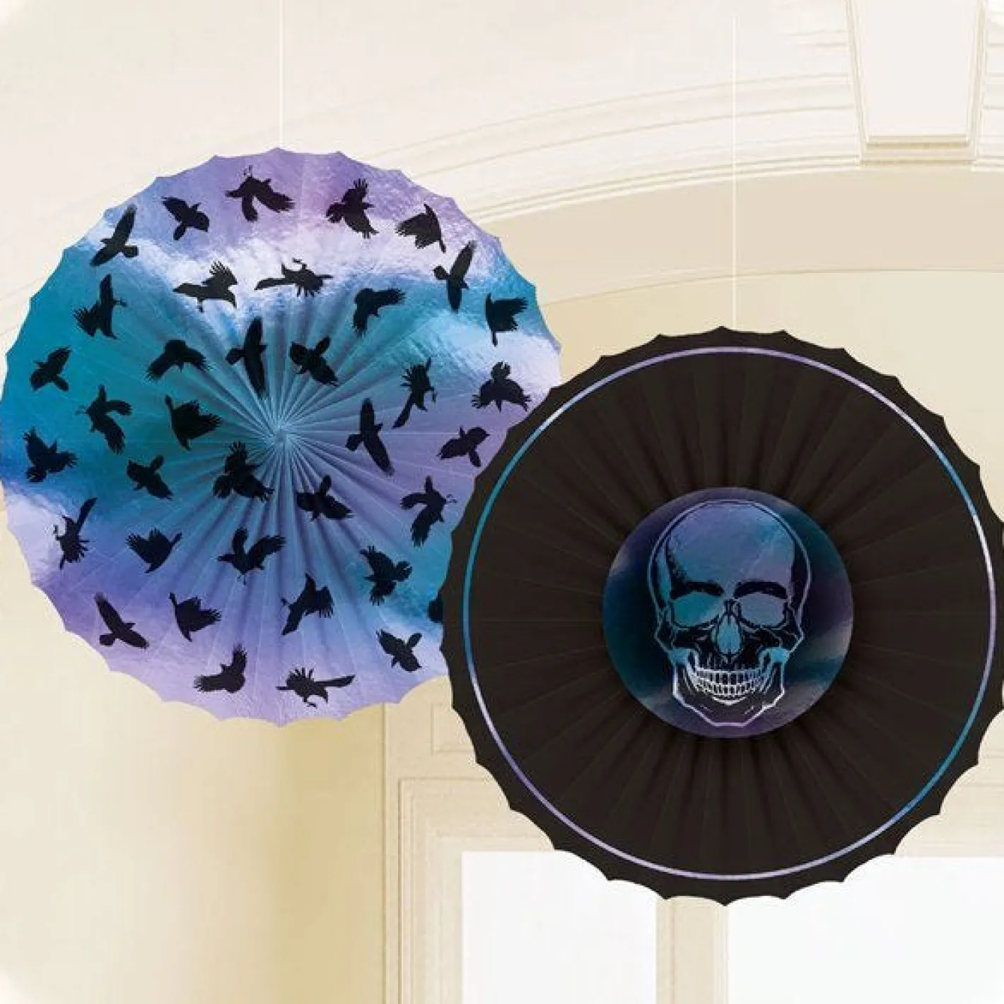 Boneshine Fever Paper Fans (3Pk)<Party Delights Outlet