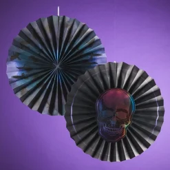 Boneshine Fever Paper Fans (3Pk)<Party Delights Outlet