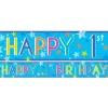 Boys 1St Birthday Paper Banners - 1M (3Pk)<Party Delights Clearance