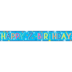 Boys 7Th Birthday Paper Banners - 1M (3Pk)<Party Delights New