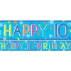 Boys 10Th Birthday Paper Banners - 1M (3Pk)<Party Delights New