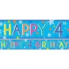 Boys 4Th Birthday Paper Banners - 1M (3Pk)<Party Delights Best