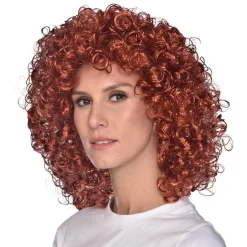 Brown Curly Wig<Party Delights Outlet