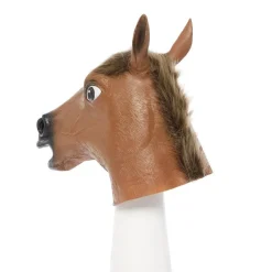 Brown Horse Rubber Mask<Party Delights New