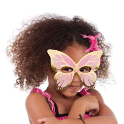 Butterfly Shimmer Paper Masks (8Pk)<Party Delights New