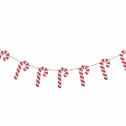 Party Delights Hanging Decorations<Candy Cane Wooden Bunting - 1.5M