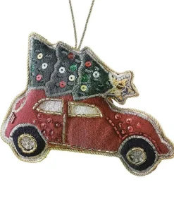 Party Delights Hanging Decorations<Car Tree Velvet Embroidered Decoration