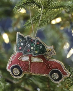 Party Delights Hanging Decorations<Car Tree Velvet Embroidered Decoration