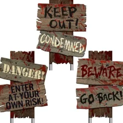 Party Delights Outdoor Decorations<Cemetery Path Signs - 30.4Cm