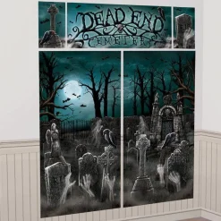 Party Delights Cut Outs & Scene Setters<Cemetery Scene Setter - 1.7M