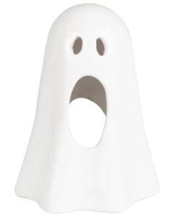 Party Delights Halloween Home Decor<Ceramic Ghost Tea Light Holder