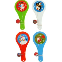 Party Delights Stocking Fillers<Christmas Paddle Bat & Ball - 11.5Cm