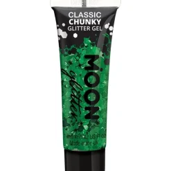 Chunky Glitter Body Gel - Green 12Ml<Party Delights New