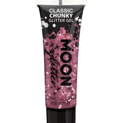 Chunky Glitter Body Gel - Pink 12Ml<Party Delights New