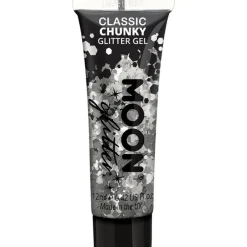 Party Delights Costume Accessories<Chunky Glitter Body Gel - Silver 12Ml