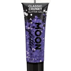 Party Delights Costume Accessories<Chunky Glitter Body Gel - Purple 12Ml