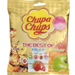 Chupa Chups Lollipops - The Best Of Cola, Milky & Fruit Flavours X10<Party Delights Online