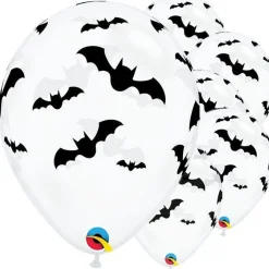 Party Delights Balloons<Clear Bat Print Balloons - 11" Latex (6Pk)