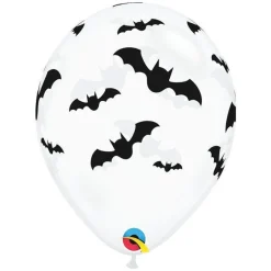 Party Delights Balloons<Clear Bat Print Balloons - 11" Latex (6Pk)
