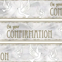 Confirmation Dove Paper Banners - 1M (3Pk)<Party Delights Discount