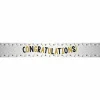 Congratulations Metallic Foil Banner<Party Delights Outlet