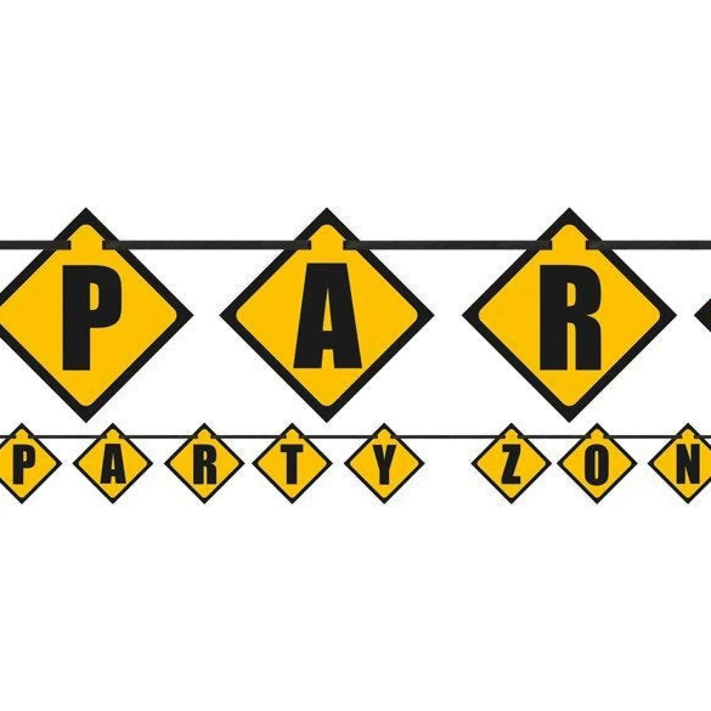 Construction Party Paper Banner - 2.74M<Party Delights New