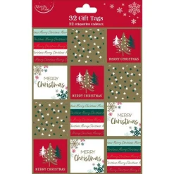 Party Delights Gift Wrapping<Contemporary Gift Tags (32Pk)