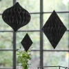 Contemporary Wedding Black Honeycomb Decorations (3Pk)<Party Delights Sale