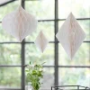 Contemporary Wedding White Honeycomb Decorations (3Pk)<Party Delights