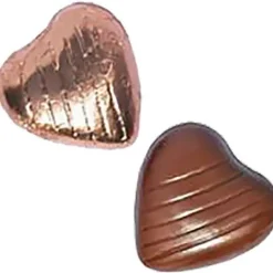 Copper Foil Chocolate Hearts X20<Party Delights Clearance