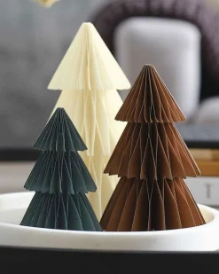 Party Delights Hanging Decorations<Cosy Copper Honeycomb Trees Paper Decorations (3Pk)