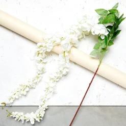 Cream Wisteria Decoration (2Pk)<Party Delights Clearance