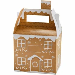 Party Delights Gift Wrapping<Customisable Gingerbread House Party Box (4Pk)
