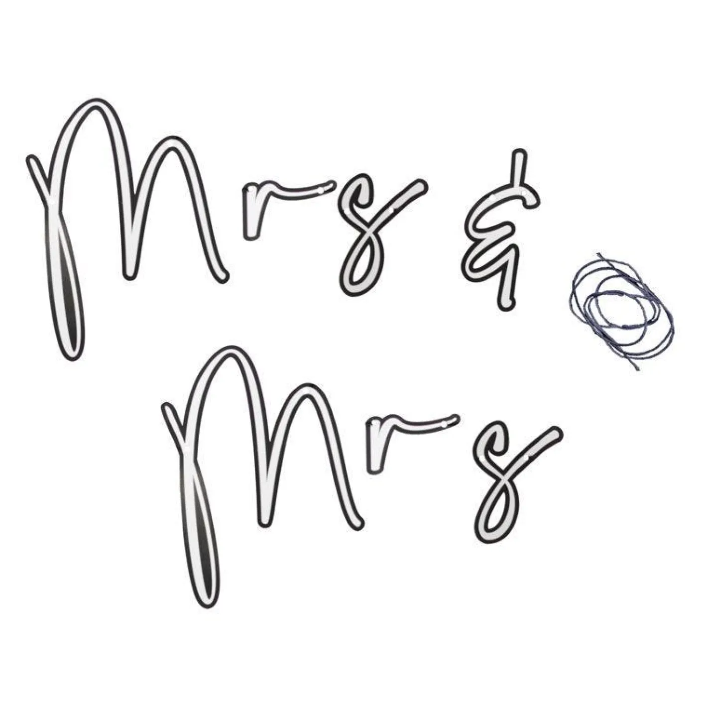 Customisable Mr & Mrs Paper Bunting - 2M<Party Delights