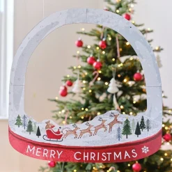 Party Delights Christmas Party Accessories<Customisable Snowglobe Christmas Photo Booth Frame