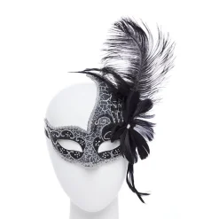Dark Angel Black Masquerade Mask<Party Delights Outlet