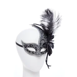 Dark Angel Black Masquerade Mask<Party Delights Outlet