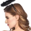 Party Delights Costume Accessories<Dark Angel Marabou Halo